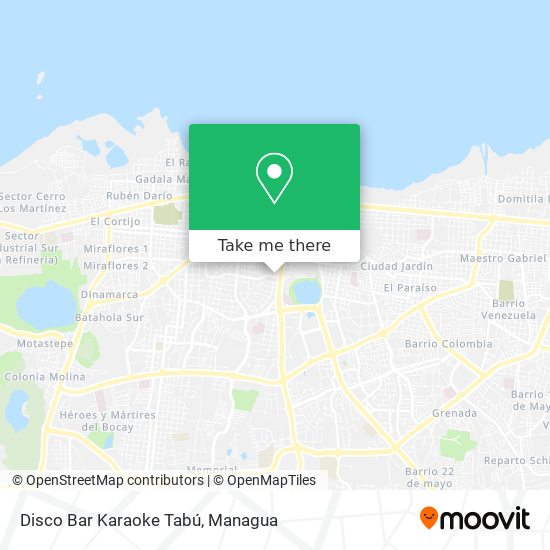 Disco Bar Karaoke Tabú map