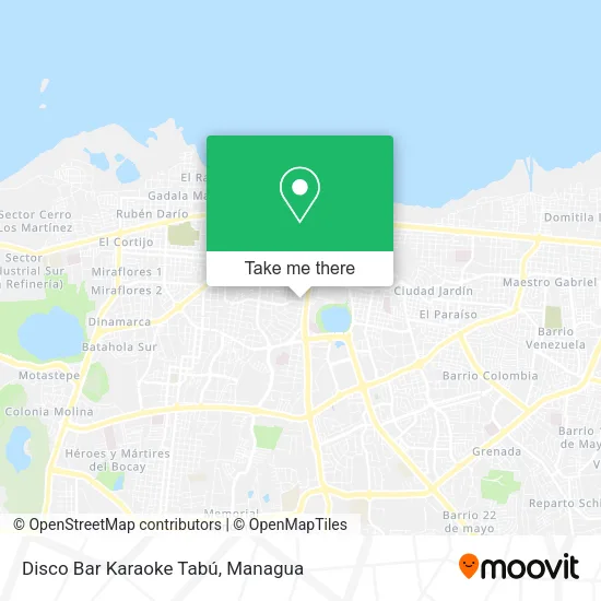 Disco Bar Karaoke Tabú map