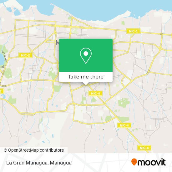 La Gran Managua map