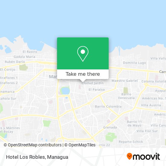 Hotel Los Robles map