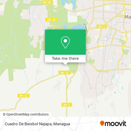 Cuadro De Beisbol Nejapa map