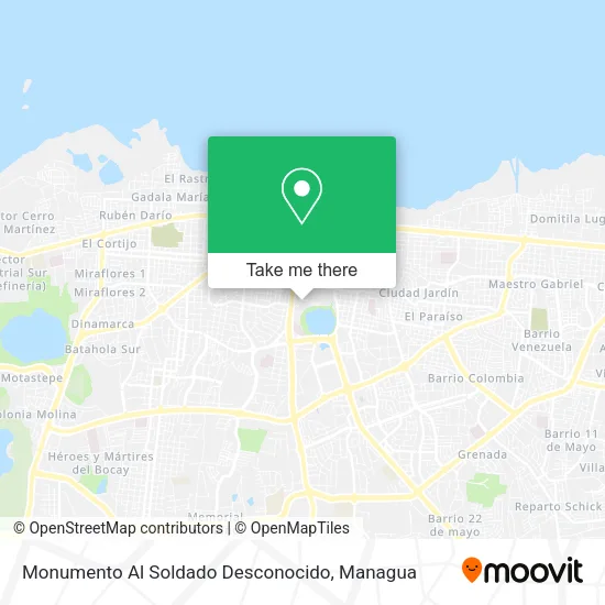 Monumento Al Soldado Desconocido map