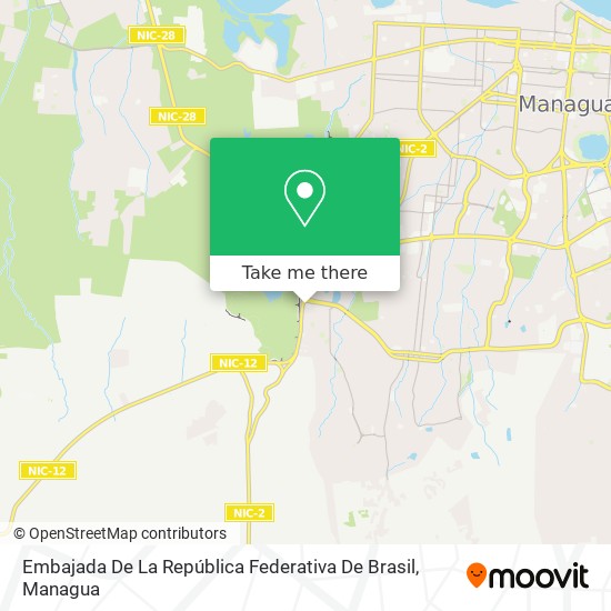 Embajada De La República Federativa De Brasil map