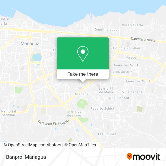 Mapa de Banpro