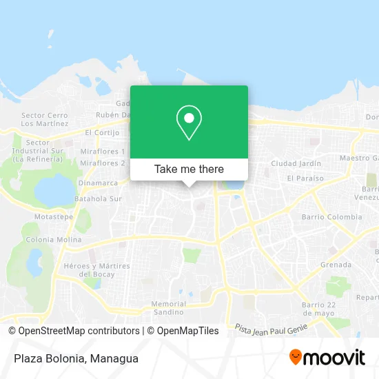 Mapa de Plaza Bolonia