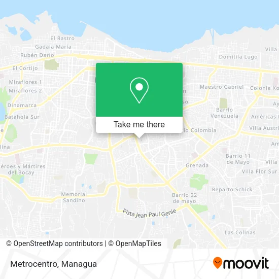 Metrocentro map