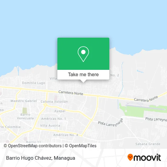 Barrio Hugo Chávez map