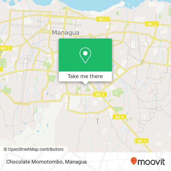 Chocolate Momotombo map