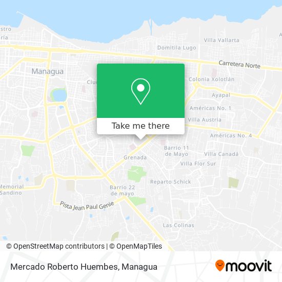 Mapa de Mercado Roberto Huembes