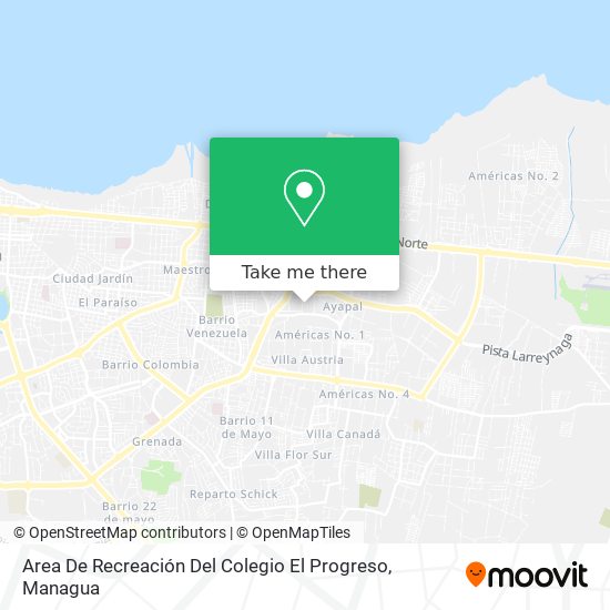 Area De Recreación Del Colegio El Progreso map