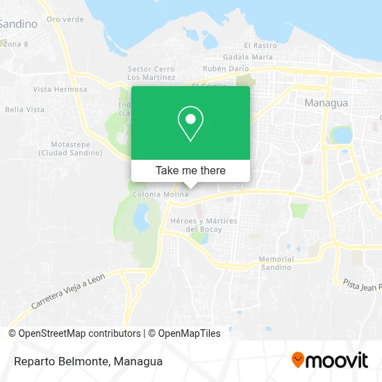 Reparto Belmonte map