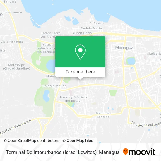 Mapa de Terminal De Interurbanos (Israel Lewites)