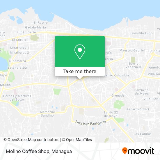 Molino Coffee Shop map