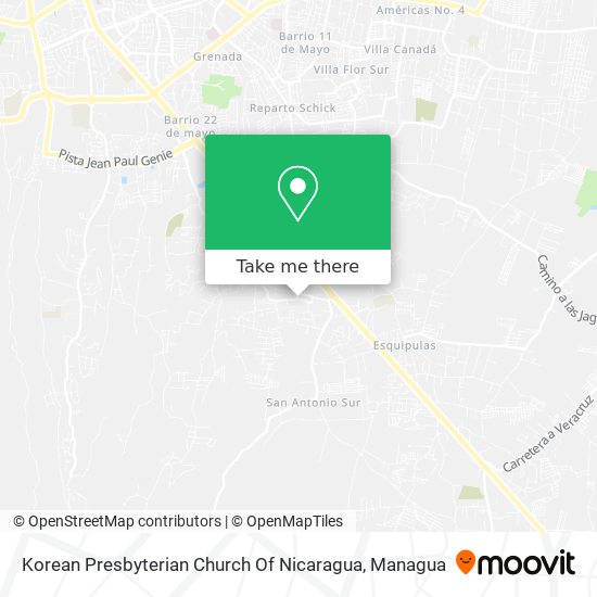 Korean Presbyterian Church Of Nicaragua map