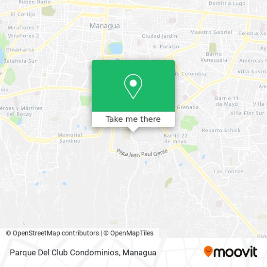 Parque Del Club Condominios map