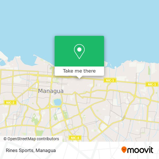 Rines Sports map
