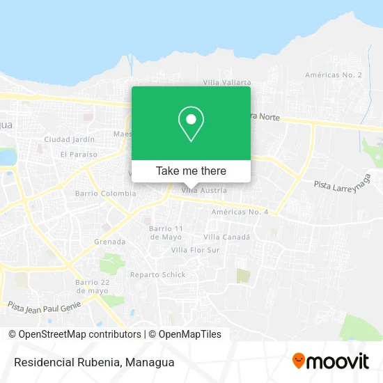 Residencial Rubenia map