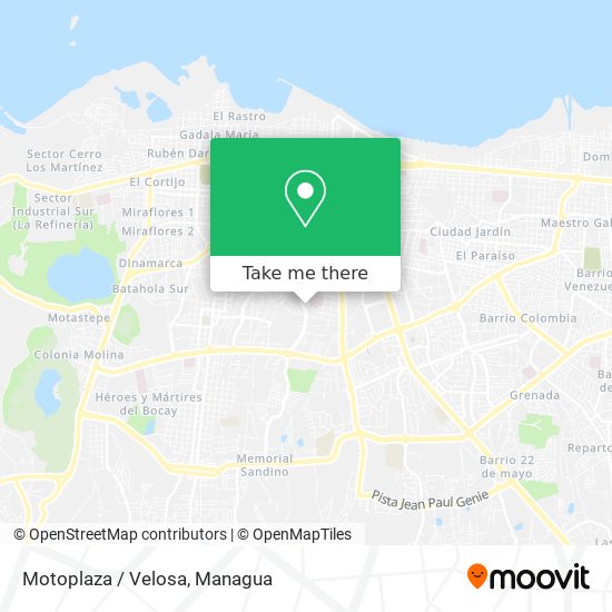 Motoplaza / Velosa map