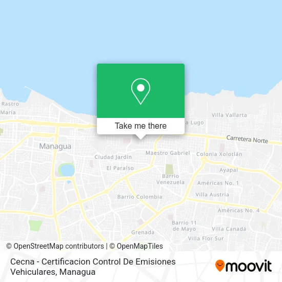 Cecna - Certificacion Control De Emisiones Vehiculares map