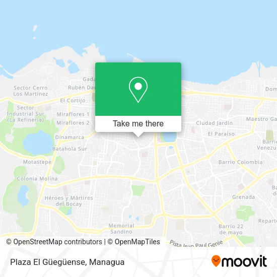 Mapa de Plaza El Güegüense