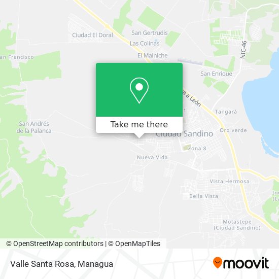 Valle Santa Rosa map