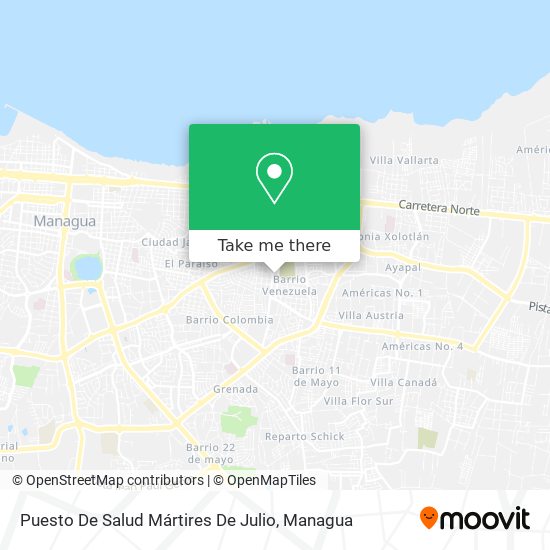Puesto De Salud Mártires De Julio map