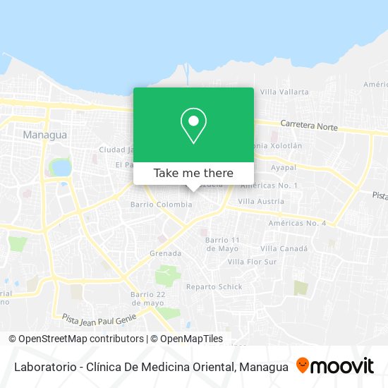 Laboratorio - Clínica De Medicina Oriental map