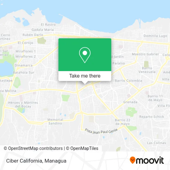 Ciber California map