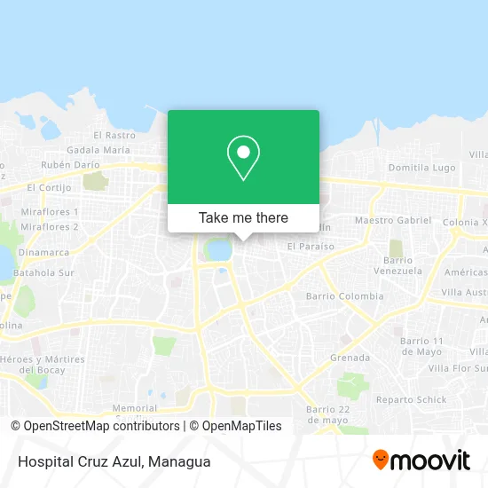 Hospital Cruz Azul map