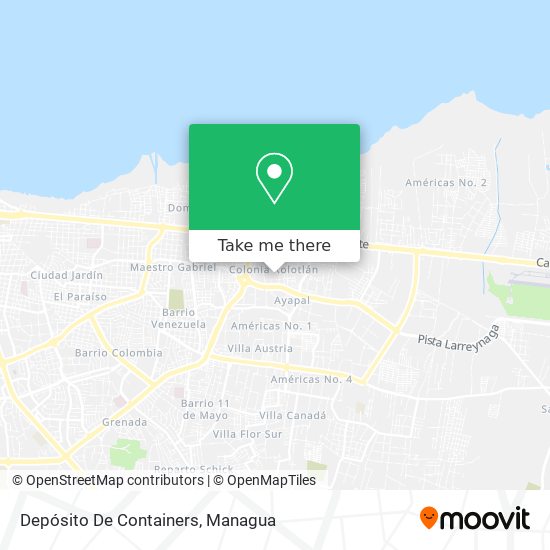 Depósito De Containers map