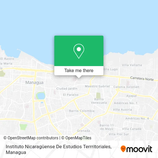 Mapa de Instituto Nicaragüense De Estudios Terrritoriales