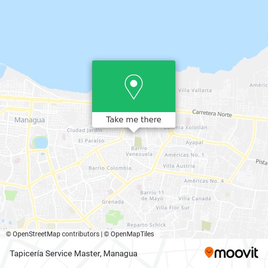 Tapicería Service Master map