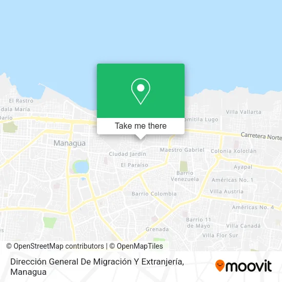 Dirección General De Migración Y Extranjería map