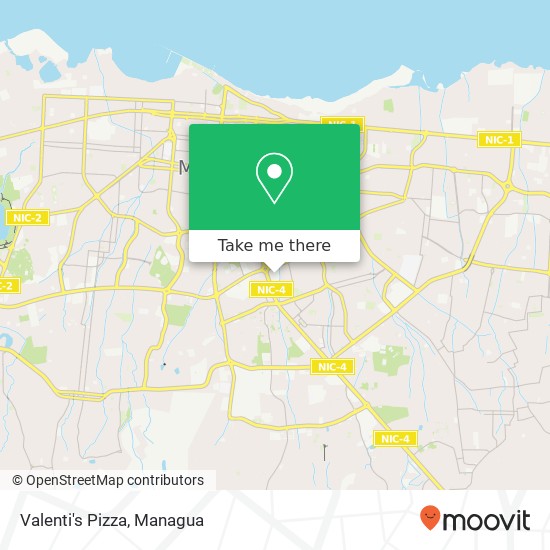 Valenti's Pizza map