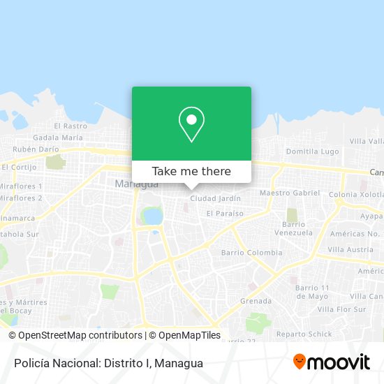 Policía Nacional: Distrito I map