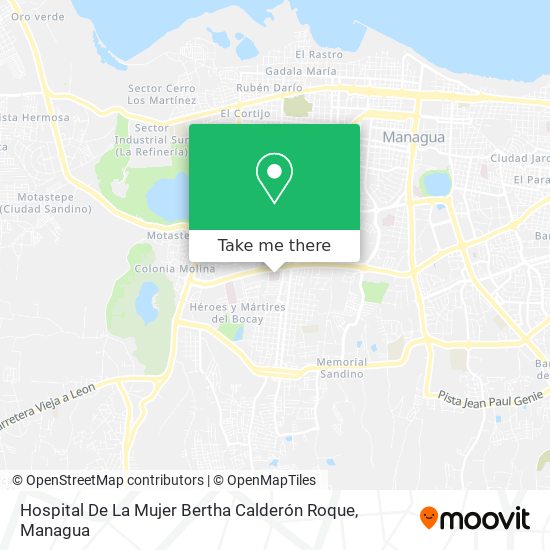 Hospital De La Mujer Bertha Calderón Roque map