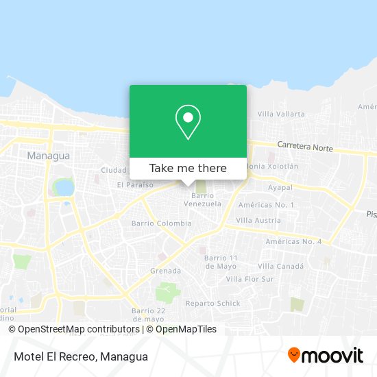 Motel El Recreo map