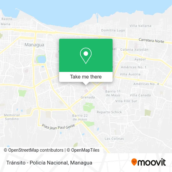 Tránsito - Policía Nacional map