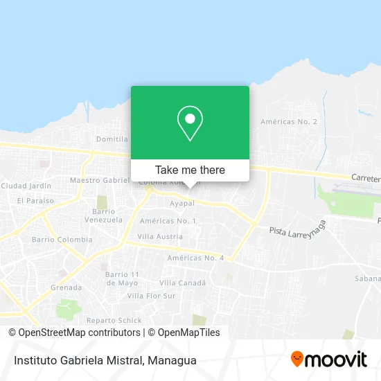 Mapa de Instituto Gabriela Mistral