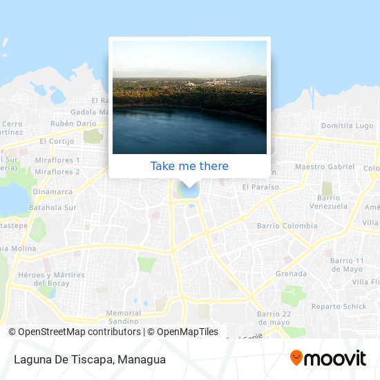 Laguna De Tiscapa map