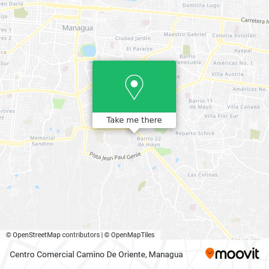 Centro Comercial Camino De Oriente map