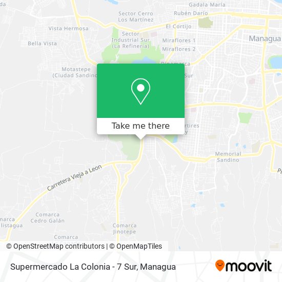 Supermercado La Colonia - 7 Sur map