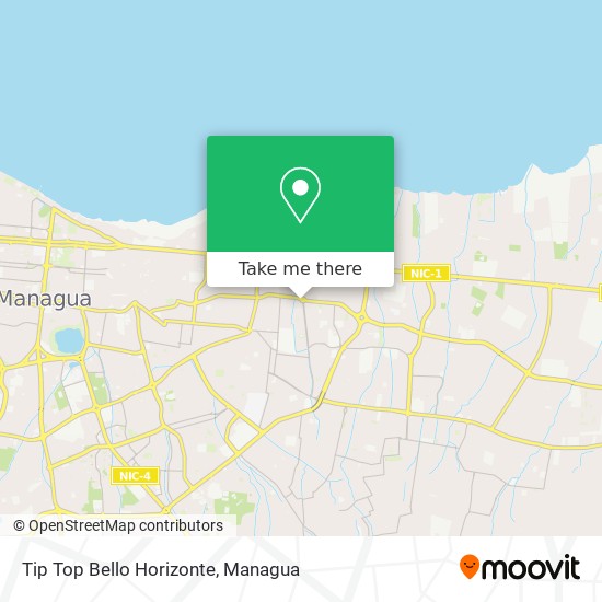 Tip Top Bello Horizonte map
