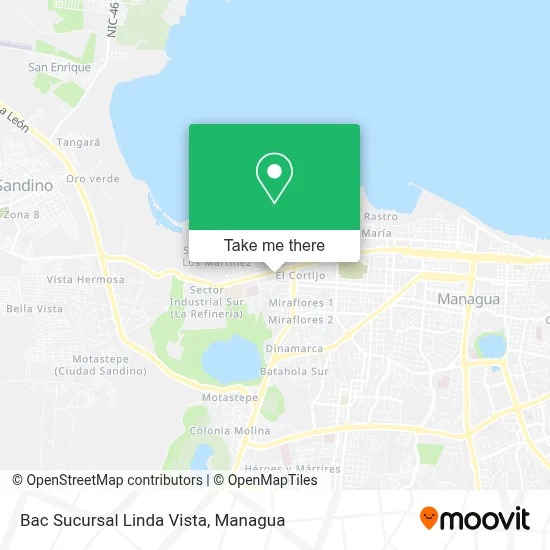 Bac Sucursal Linda Vista map