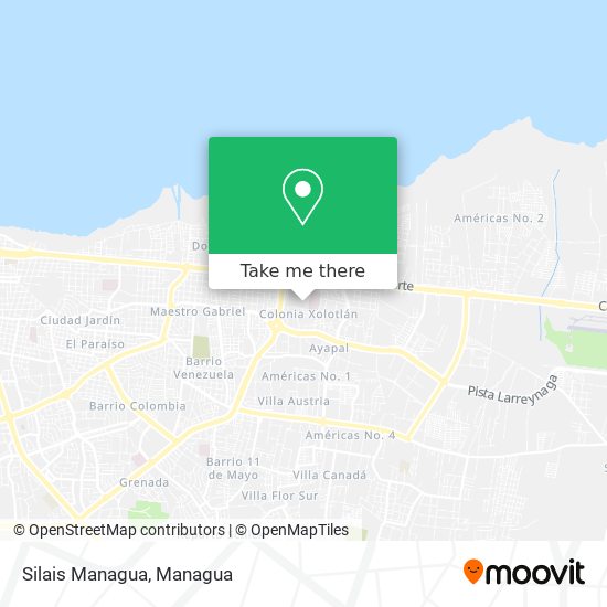 Silais Managua map