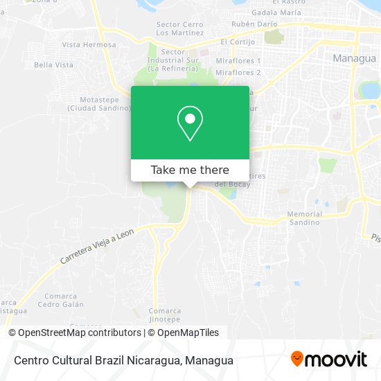 Centro Cultural Brazil Nicaragua map