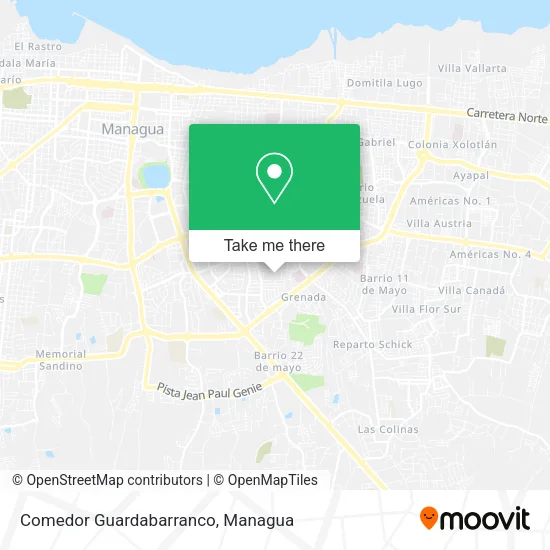 Comedor Guardabarranco map