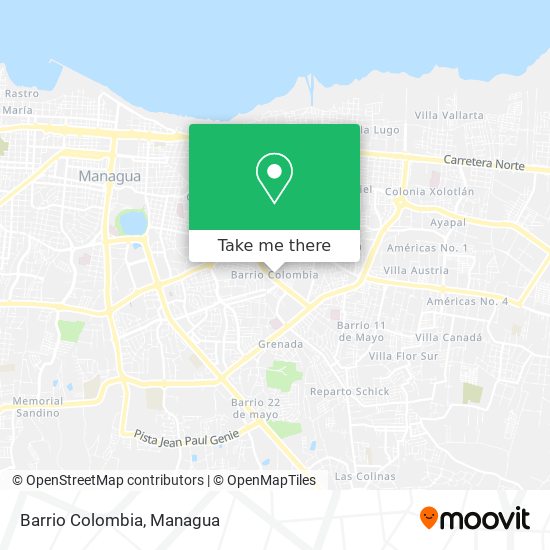 Barrio Colombia map