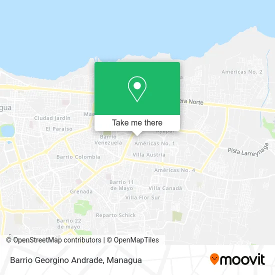 Barrio Georgino Andrade map