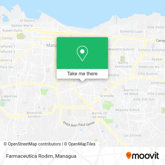 Mapa de Farmaceutica Rodim